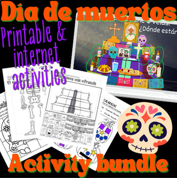 Preview of Spanish | Día de Muertos BUNDLE | Cultural Activities | Printable & Internet