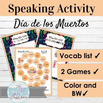 Preview of Spanish Day of the Dead Speaking Game | Día de los Muertos