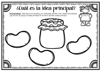 Spanish Differentiated MAIN IDEA Task Cards (La idea principal) | TpT