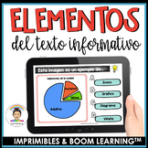 Spanish Non-Fiction Text Features Task Cards **PRINTABLE &