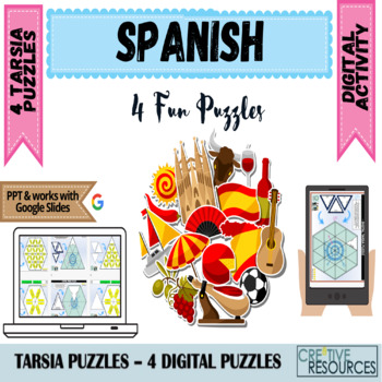 Preview of Spanish- Digital Tarsia Puzzle