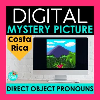 Preview of Spanish Direct Object Pronouns Digital Mystery Picture | Spanish Pixel Art