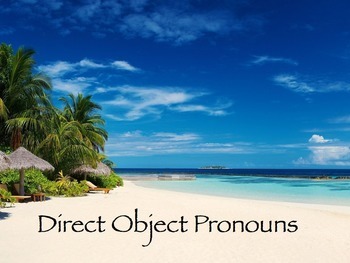 Preview of Spanish Direct Object Pronouns PowerPoint Slideshow Presentation