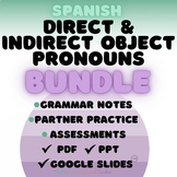 Spanish Direct and Indirect Object Pronouns BUNDLE of prac
