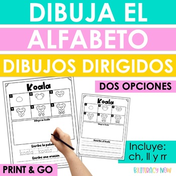 Preview of Spanish Directed Drawings | Dibuja el Alfabeto | Dibujos dirigidos