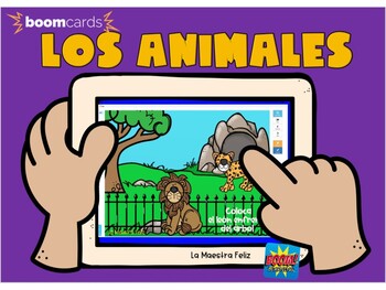 Preview of Spanish ¿Dónde están los animales? BOOMCARDS