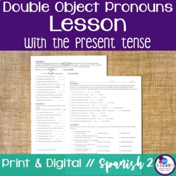 double object pronouns spanish
