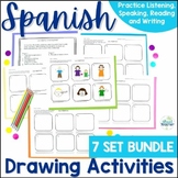 Spanish Draw a Sentence Activities and Worksheets BUNDLE