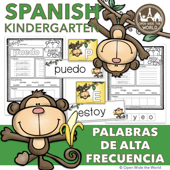 Preview of Spanish Kindergarten High Frequency Words Palabras de Alta Frecuencia