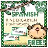 Spanish Dual Language Kindergarten Sight Word FREEBIE!