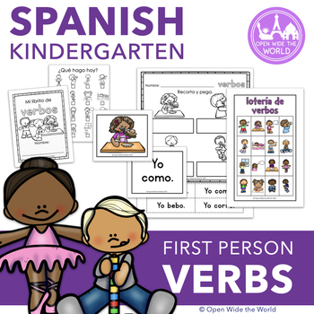 Preview of Spanish Dual Language Verbs - Common Verbs in First Person