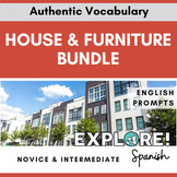 Spanish EDITABLE House & Furniture Vocab Bundle (w/English