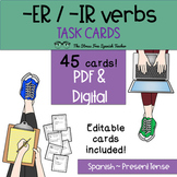 Spanish Task Cards ER IR Verbs 45 Present Tense with Edita