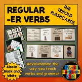 Spanish ER Verbs Interactive Notebook Trifold Flashcards