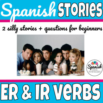Preview of Spanish -ER and -IR verbs present tense reading comprehension verbos de ER e IR