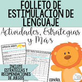 Spanish Early Intervention Language Handouts for Play- Spe
