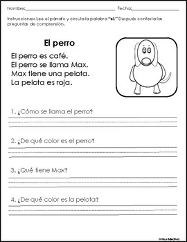 reading spanish early comprehension teacherspayteachers followers sold