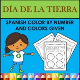 Spanish Earth Day COLOR BY NUMBER AND COLORS GIVEN ACTIVIT