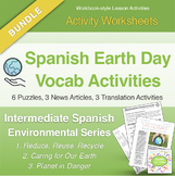 Spanish Environmental Vocab Activity Bundle: News Articles