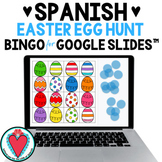Spanish Easter Activity - Colors in Spanish Digital Bingo 
