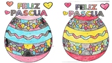 Spanish Easter Color By Number page (2 Forms!)