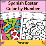 Spanish Easter Color by Number Pascua Colorea por Número S