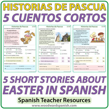 Preview of Spanish Easter Short Stories - Cuentos Cortos de Pascua