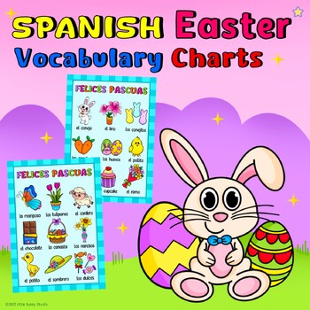 Preview of Spanish Easter Vocabulary Charts