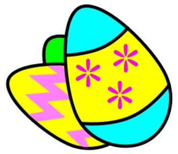Preview of Spanish Easter Vocabulary - Color by Number and Label