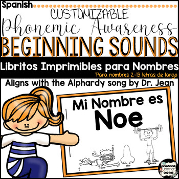 Preview of Name Books-Editable {Spanish} (Alphabet Doodle Font; just type to edit books)
