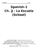 Spanish Education and School Vocabulary Notes and Grammar 