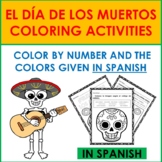 Spanish El Día de los Muertos: Color By Number and the Col