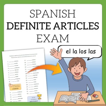 Preview of Spanish El, La, Los, Las MEGA-Exam {Definite Articles}