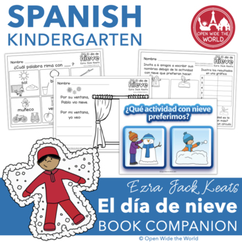Preview of Spanish El día de nieve Ezra Jack Keats Book Companion Kindergarten