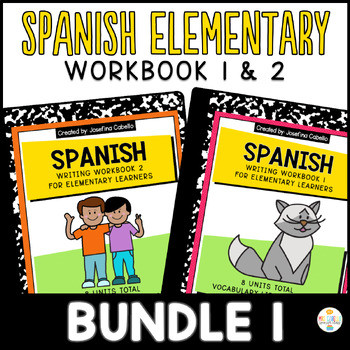 Preview of Spanish Elementary Workbook Bundle