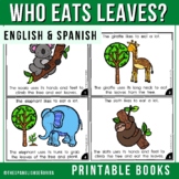 Who eats leaves? - Animals & Food Emergent Reader (English