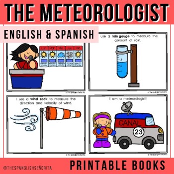 Preview of The Meteorologist - Weather Emergent Reader (English & Spanish)