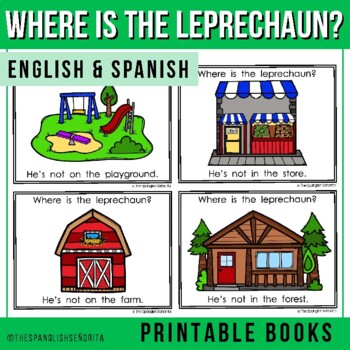 Preview of Where is the Leprechaun? - St. Patrick's Day Easy Reader (English & Spanish)
