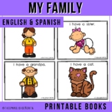 Printable Easy Reader - MY FAMILY (Bilingual: English & Spanish)