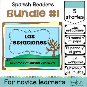 Preview of Spanish Emergent Readers Bundle 1 - español