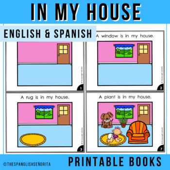 Preview of In My House - Bilingual Easy Reader (English & Spanish)