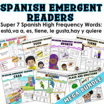 Preview of Spanish Emergent Readers Mega Bundle