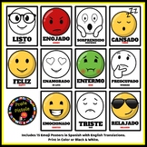Spanish Emoji Posters | Emotions in Spanish - FULL COLOR VERSION ONLY