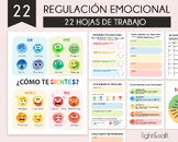 Spanish Emotional regulation worksheets, social emotional 