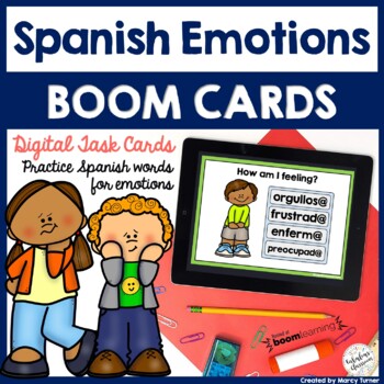 Spanish Emotions Boom Cards | Digital Task Cards | Los Sentimientos