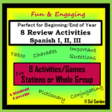 Spanish Review - Spanish I II or III Stations or Activitie