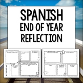 Spanish End of year reflection reflexión del año