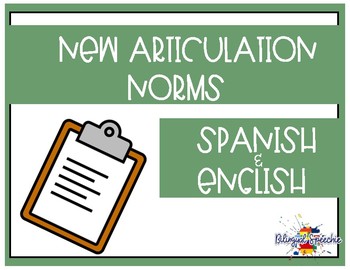 Preview of Spanish & English Articulation norms