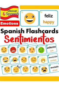 Spanish Flashcards - Sentimientos / Feelings by Discover Languages