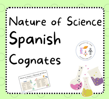 Preview of Spanish English Cognates Scientific Method, Nature of Science Vocabulary